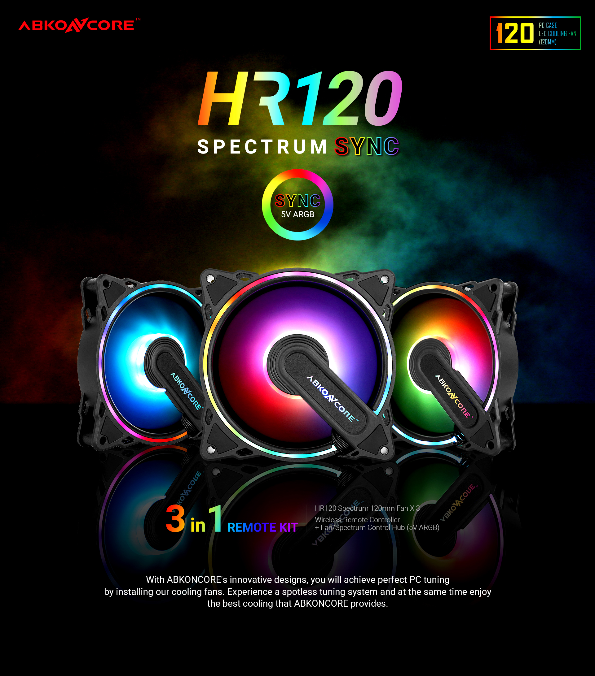 HR120 SPECTRUM SYNC 120mm 3in1 DB 01