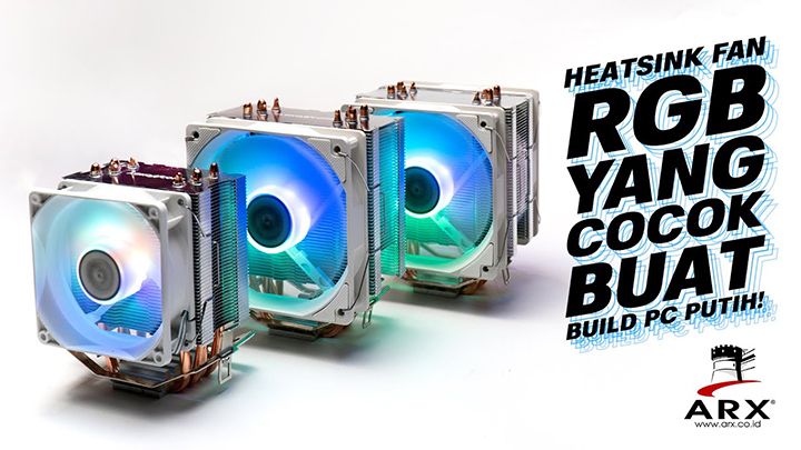 HEATSINK FAN RGB PUTIH BUAT BUILD PC KALIAN | Review HSF Abkoncore Coolstorm T405W, T406W & T407W